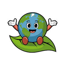 Happy Earth cartoon