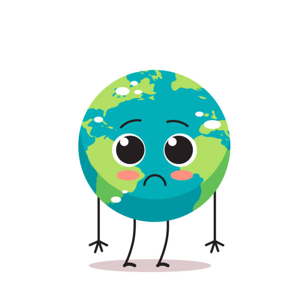 Sad Earth cartoon